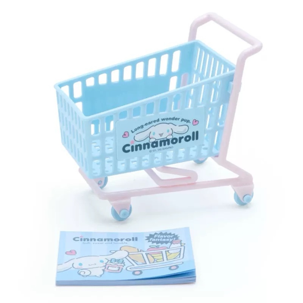 Sanrio Cinnamoroll Memo Pad in Mini Shopping Cart Kawaii Desk Decor Japan